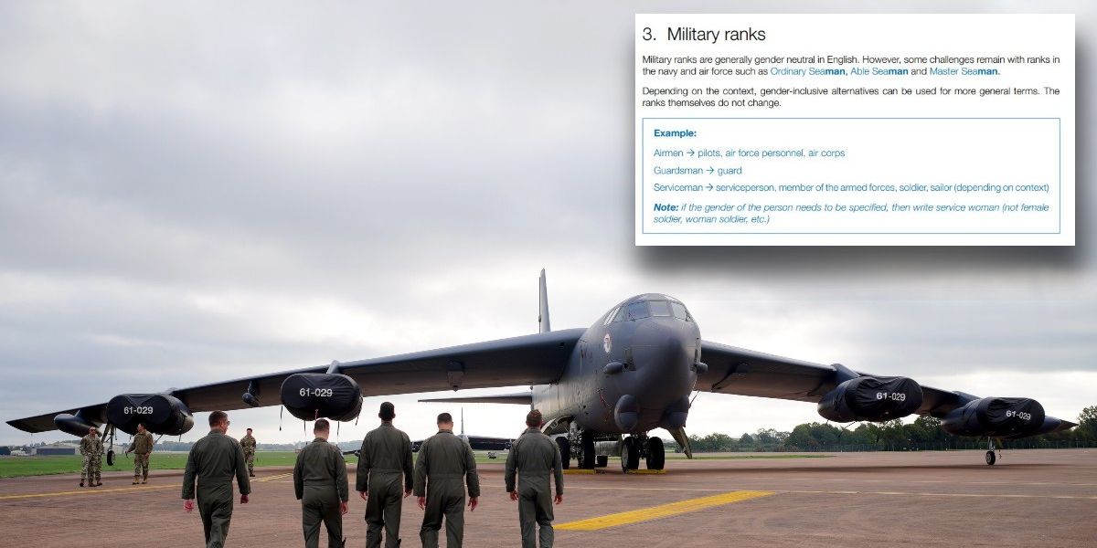 natos-gender-inclusive-manual-claims-term-airmen-is-offensive.jpg Nato’s gender-inclusive manual claims term ‘airmen’ is offensive