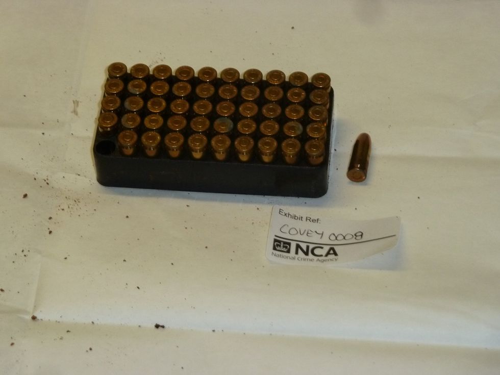 Munições apreendidas pela NCA