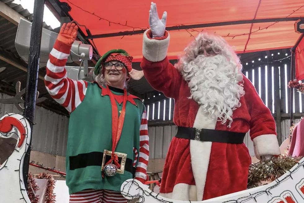 Among the first things Elaine bought with her winnings was a high-quality Santa costume for Rob, ready for the following Christmas season