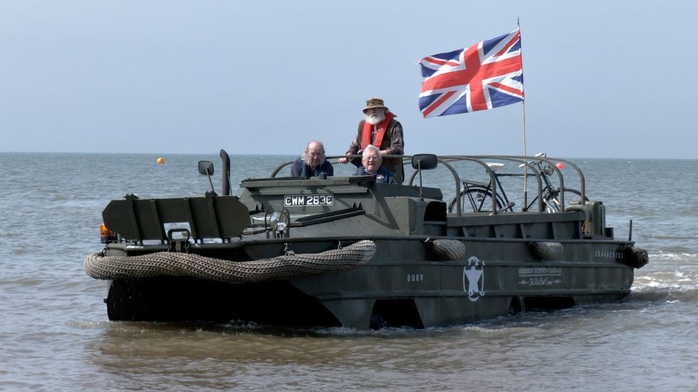 Amphibious vehicle tested in Hunstanton before Normandy anniversary