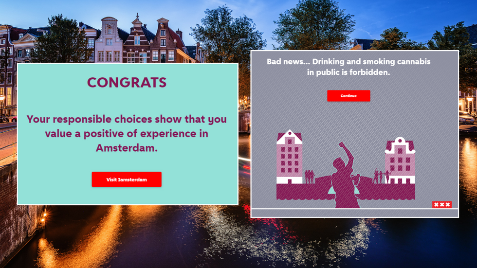 Amsterdam/Amsterdam Rules screens