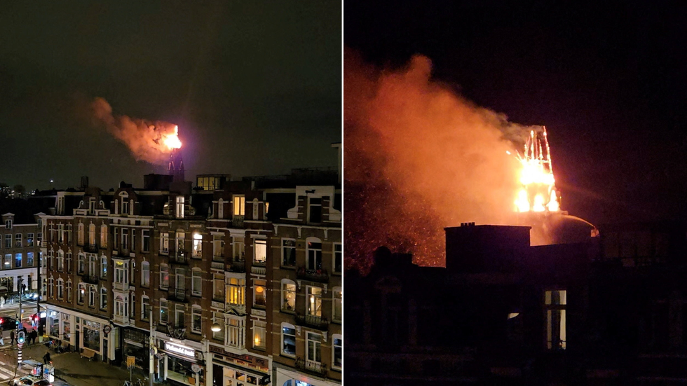 Amsterdam church fire