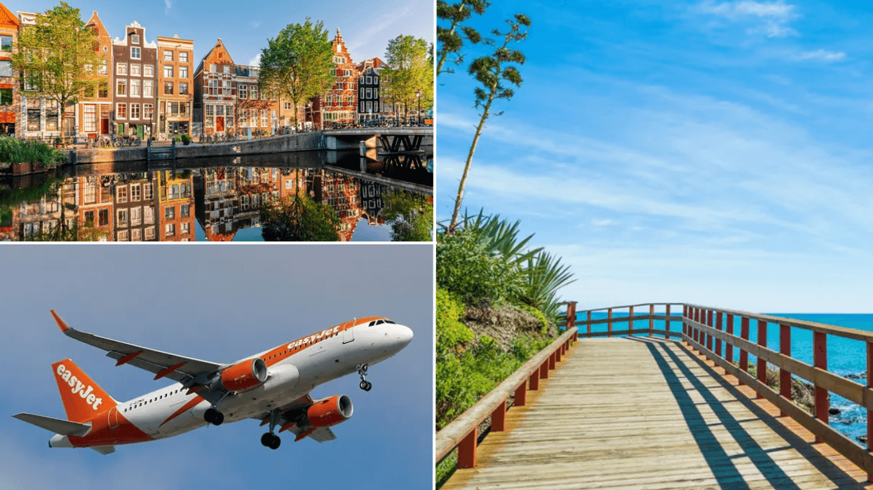 Amsterdam / easyJet plane / Malaga beach