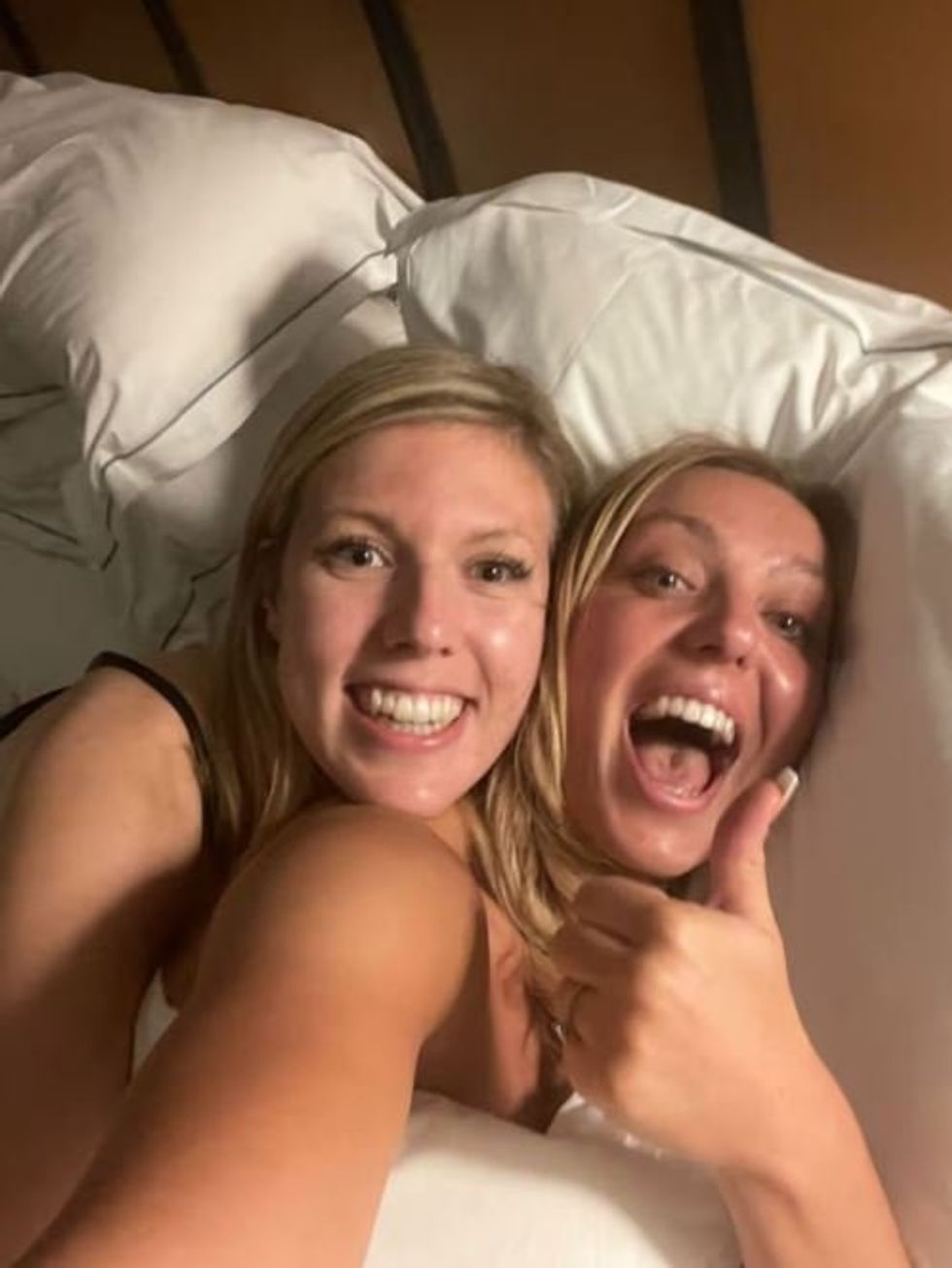 Amy Dowden and her pal Bex