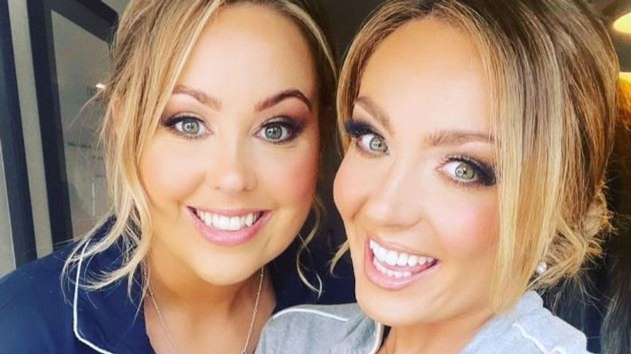 Amy Dowden and her sister