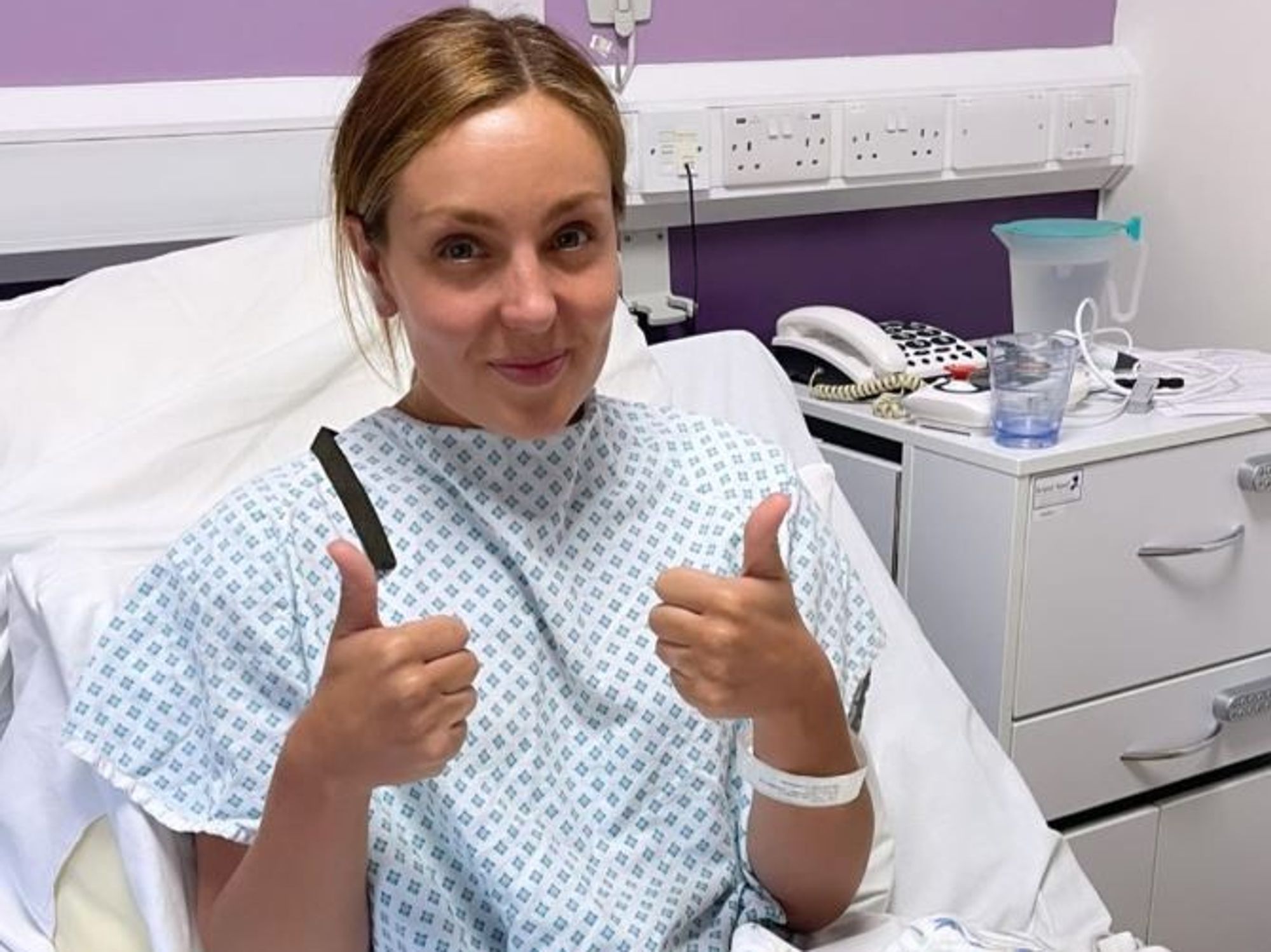 Amy Dowden in hospital
