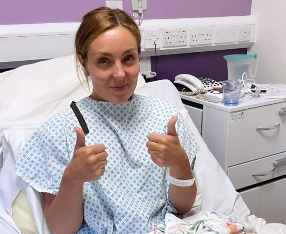 Amy Dowden in hospital