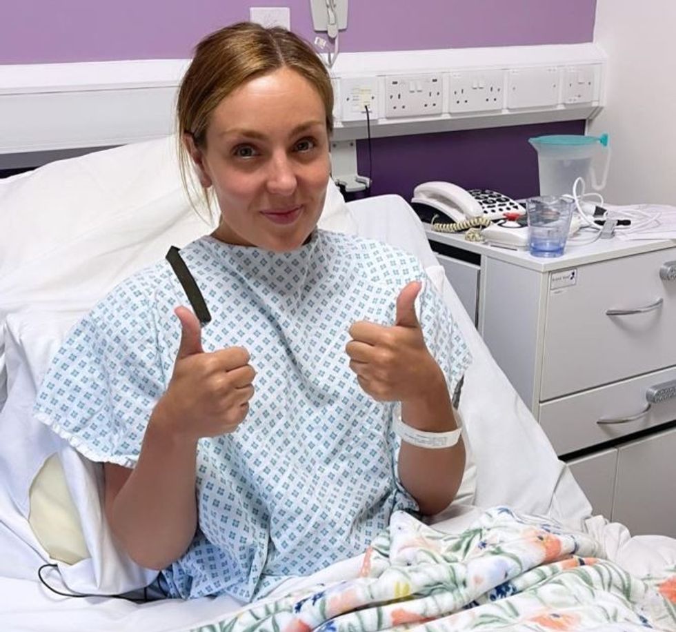 Amy Dowden in hospital