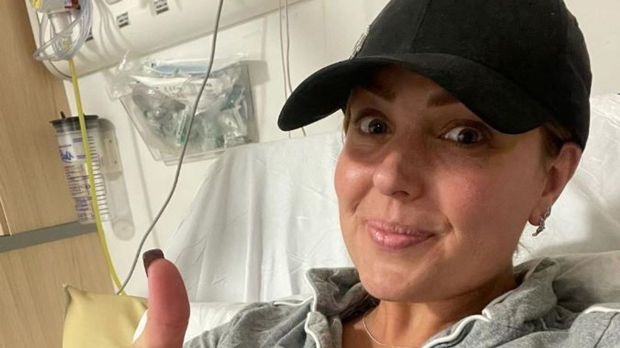 Amy Dowden in hospital