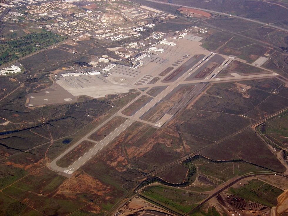 An airbase from above