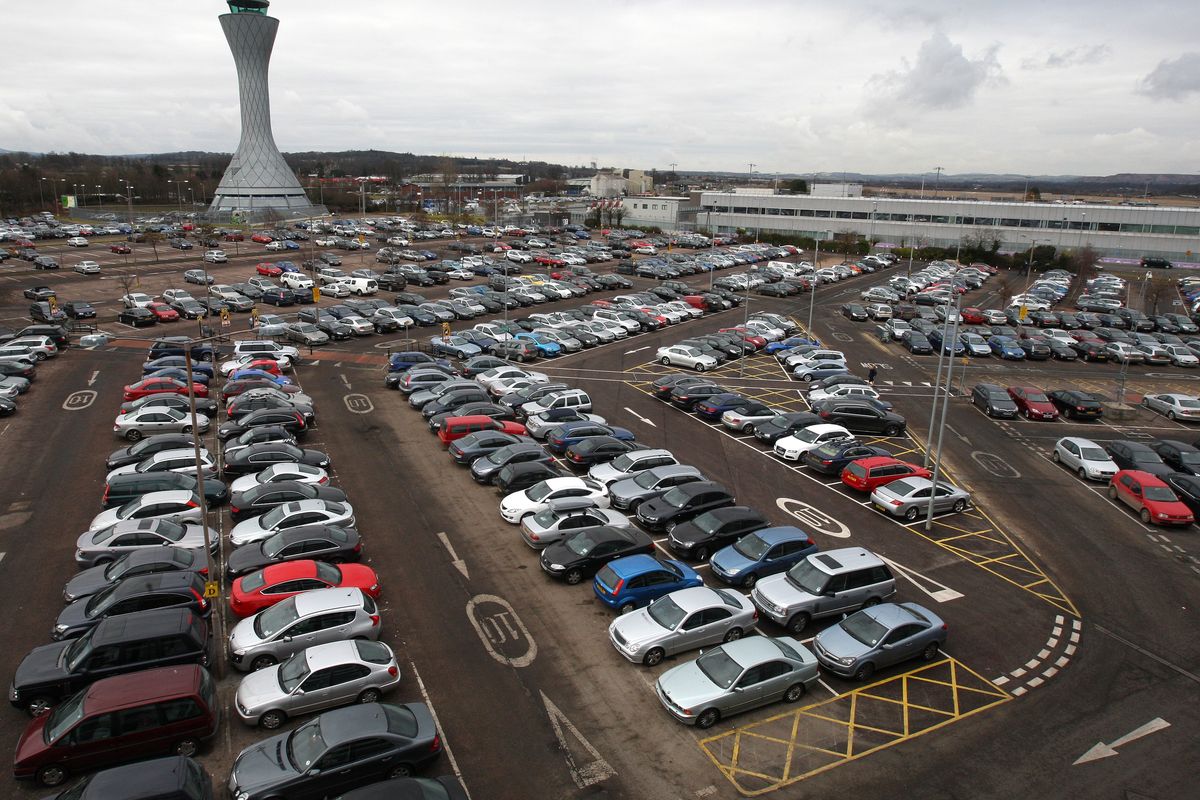 An airport car park