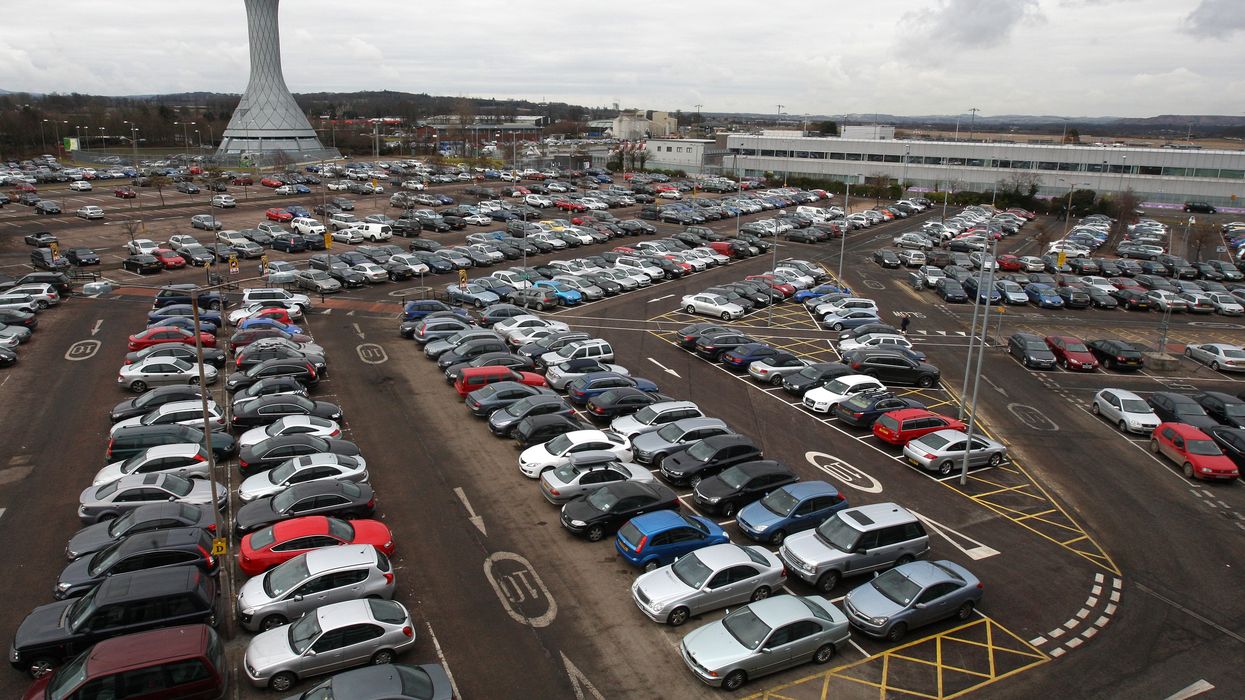 An airport car park