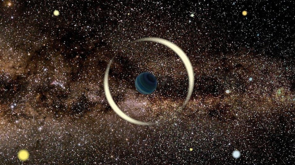 An artist's impression of an 'invisible' rogue planet