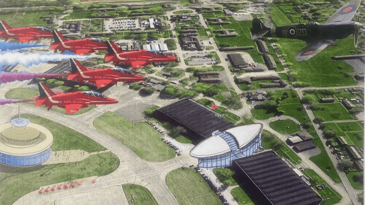 An artist's impression of RAF Scampton regeneration proposals