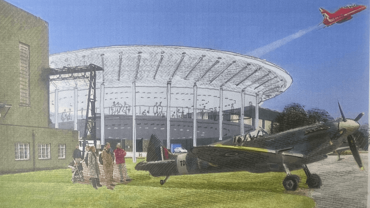 An artist's impression of RAF Scampton regeneration proposals
