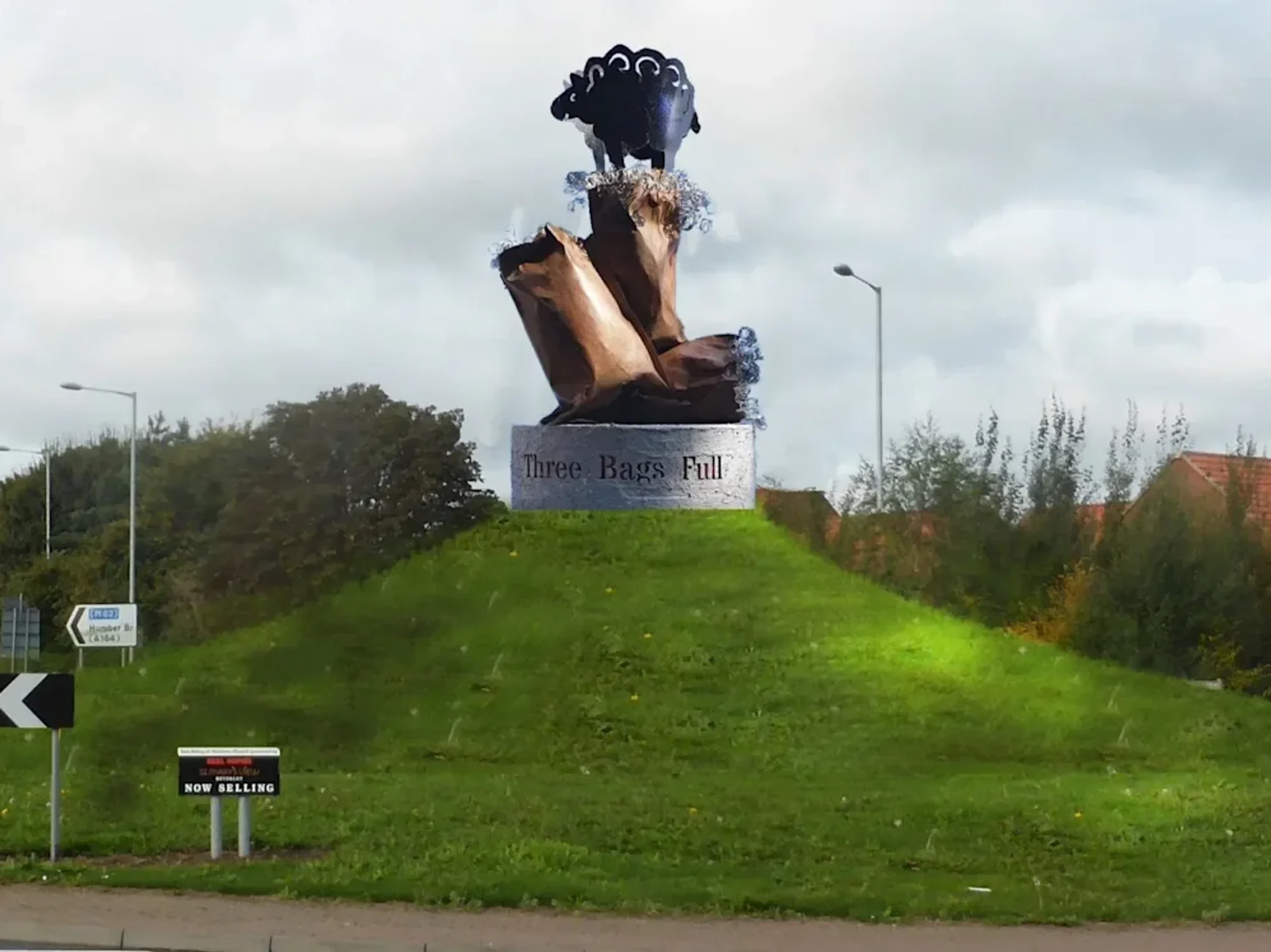 An artist's rendition of the sculpture