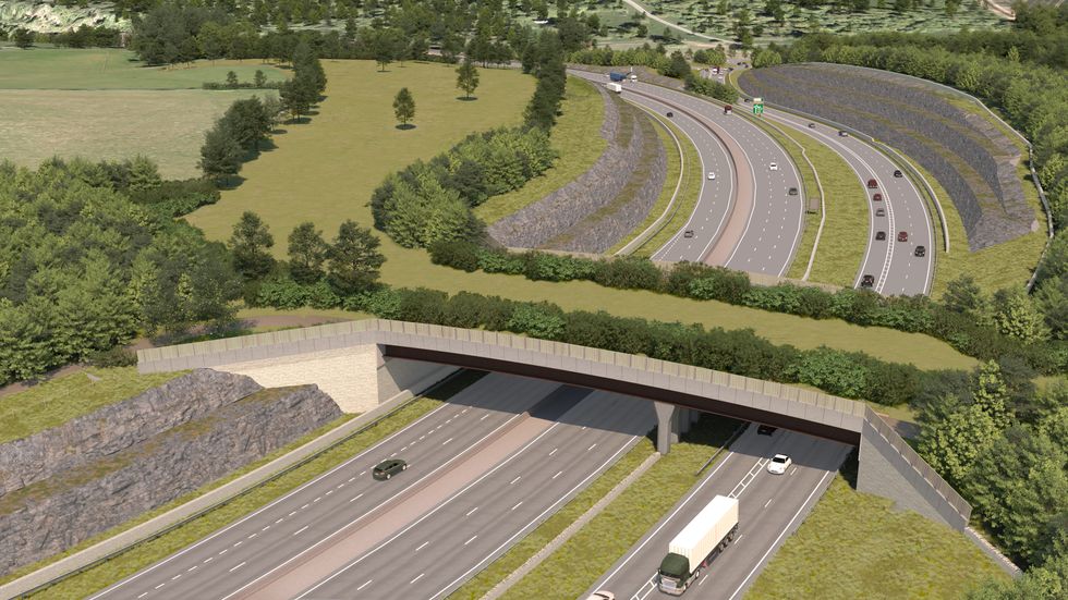 An artist\u2019s impression of the new Gloucestershire Way crossing