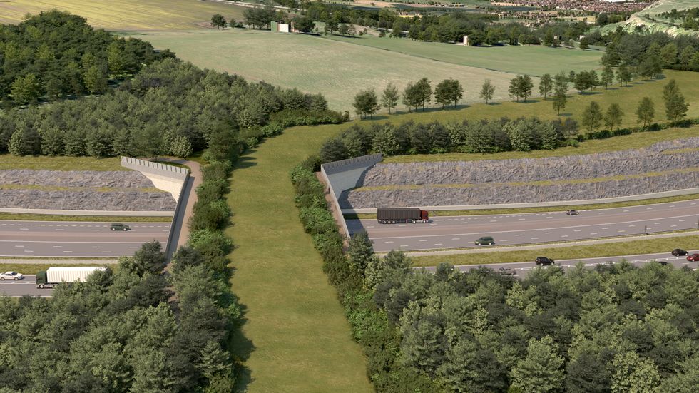 An artist\u2019s impression of the new Gloucestershire Way crossing