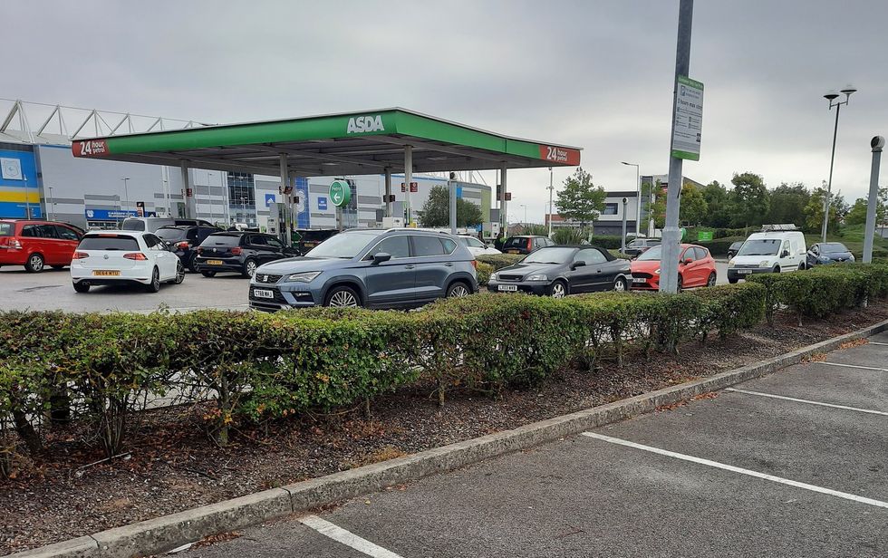 An Asda petrol station.