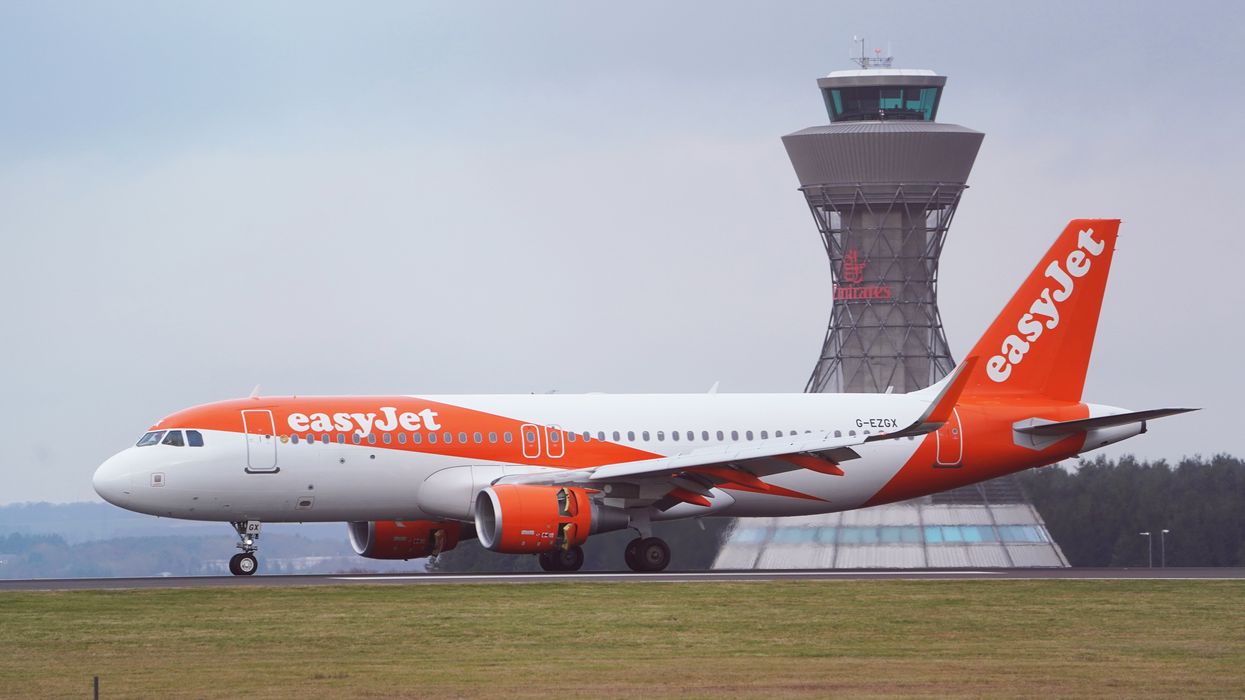 An easyJet flight
