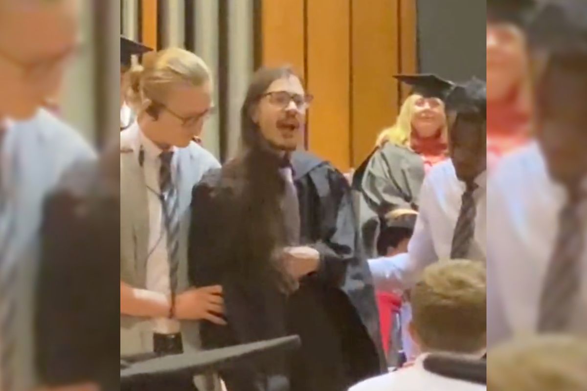 Just Stop Oil activist hijacks their own graduation with protest that ruins fellow students' special day