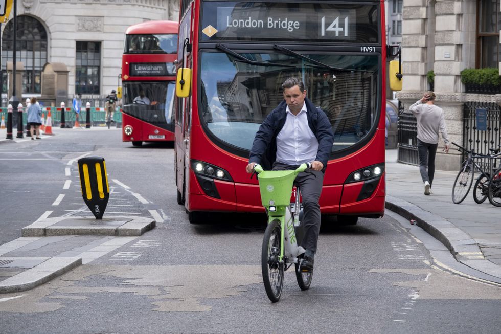 An electric bike on the road