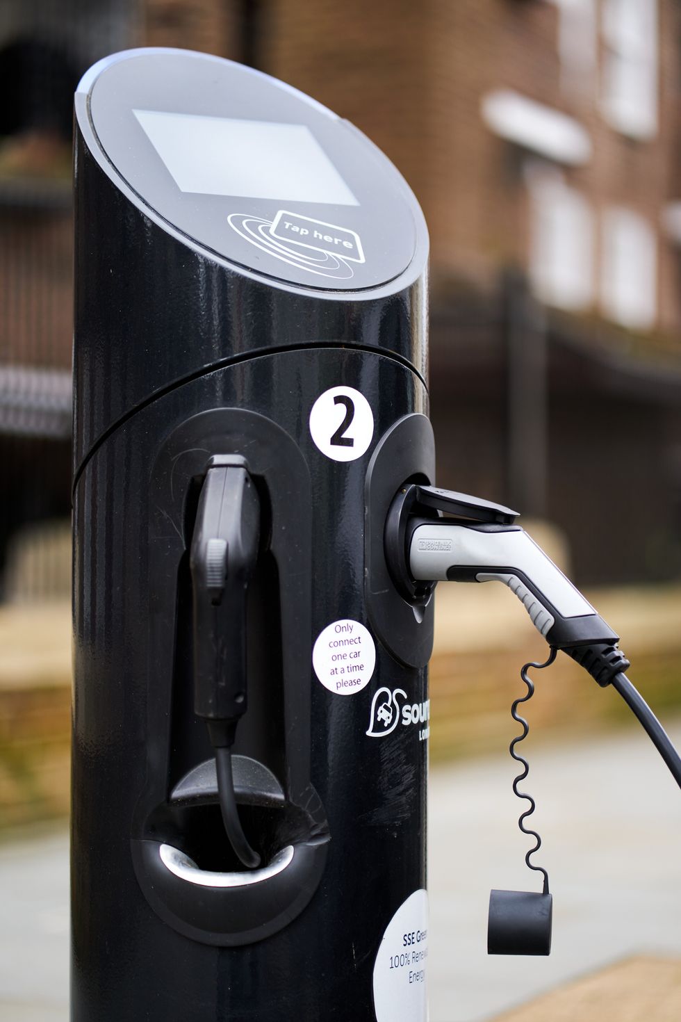 An electric car charger