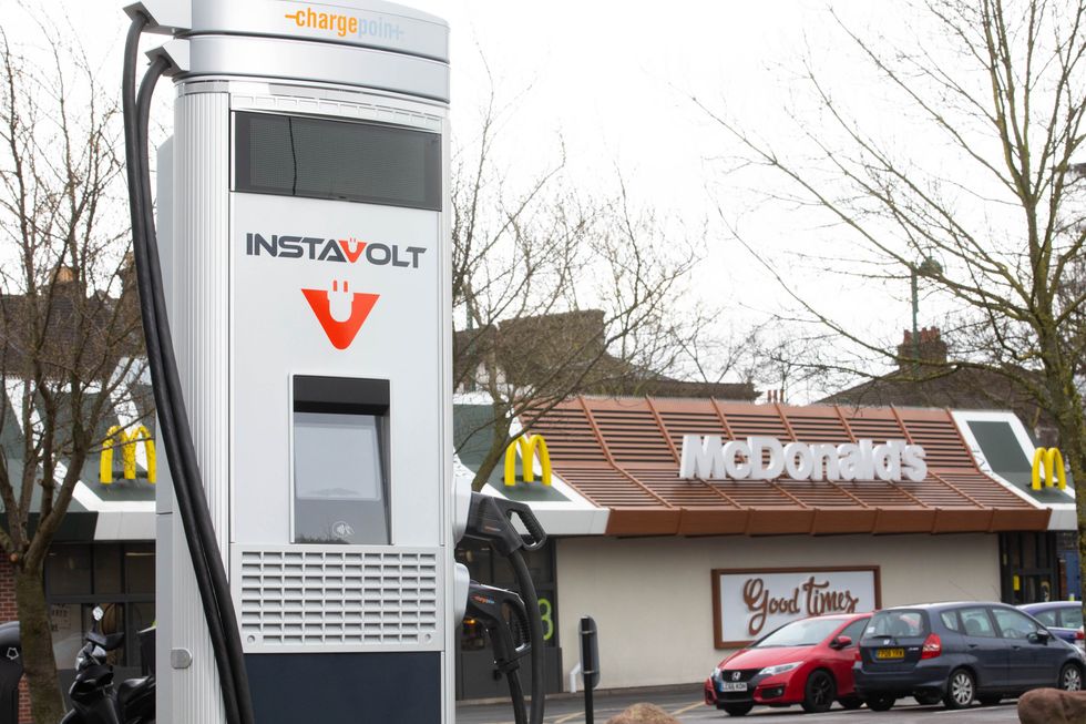 An electric car charger
