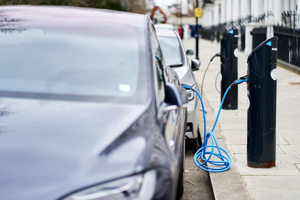 An electric car charger