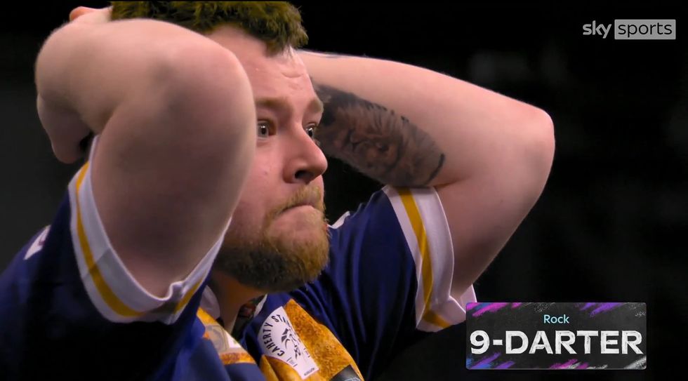 An emotional Josh Rock hit an incredible nine-darter in front of his home crowd