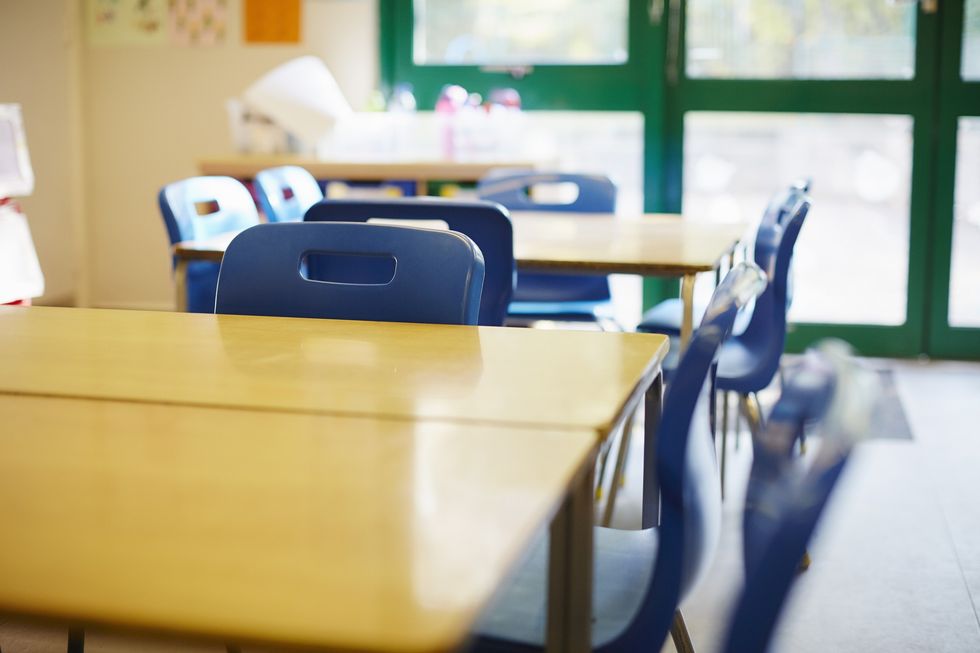 An empty classroom