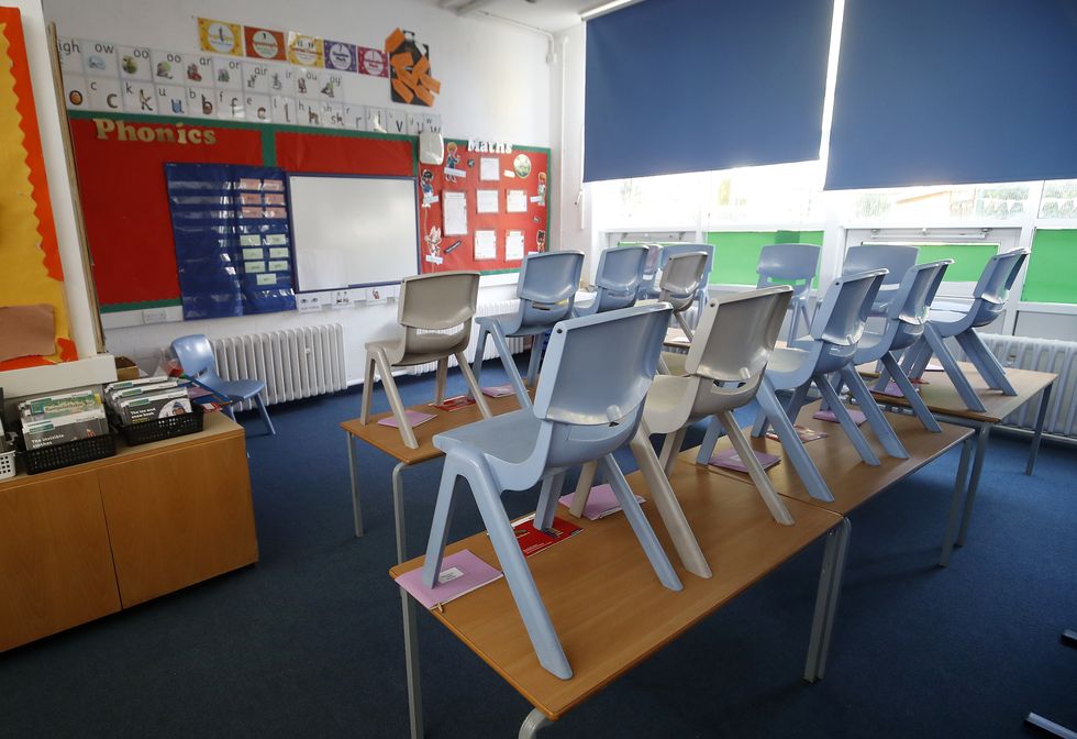 An empty classroom