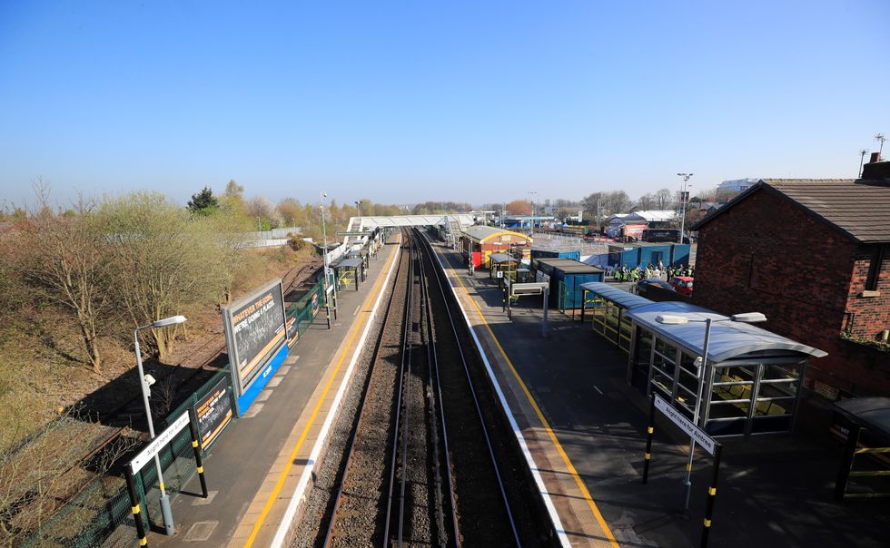 An empty train station due to rail strikes.