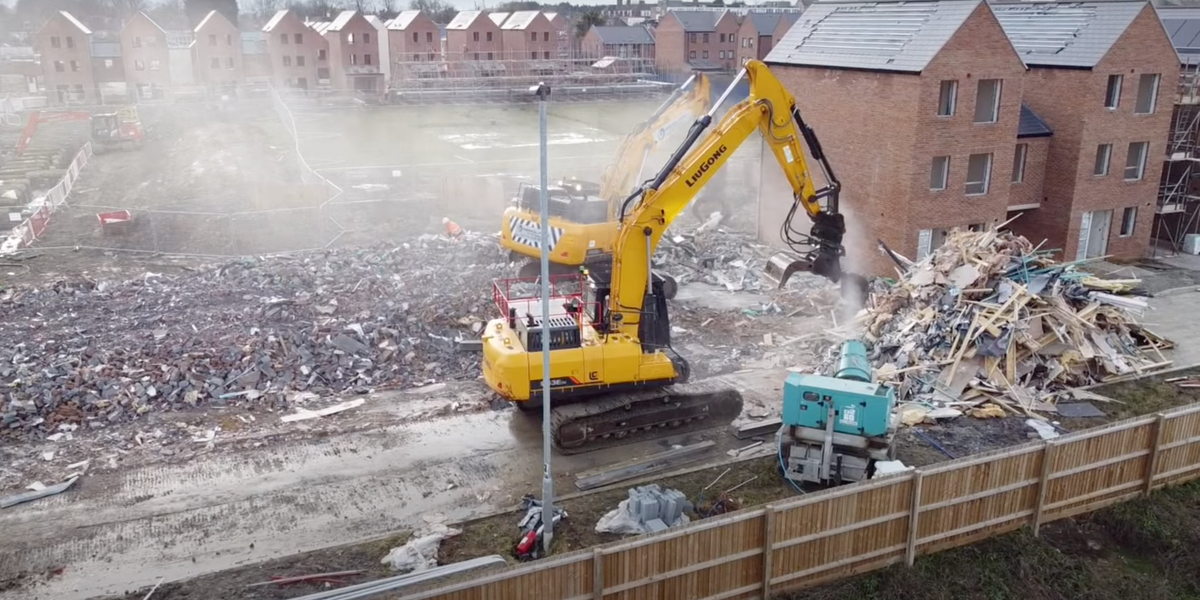 NextImg:Major housing estate demolished just weeks after being built due to fatal defects