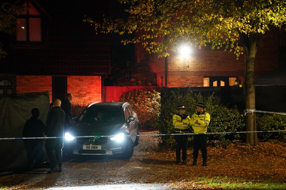 An estate car arrives at a property in Loxbeare Drive, Furzton, Milton Keynes, where police have identified human remains during forensic examinations in the search for missing teenager Leah Croucher who disappeared while walking to work in February 2019. Officers from Thames Valley Police began searching the house after a tip-off from a member of the public on Monday, and launched a murder inquiry when they found a rucksack and other personal belongings of Ms Croucher's. Picture date: Thursday October 13, 2022.