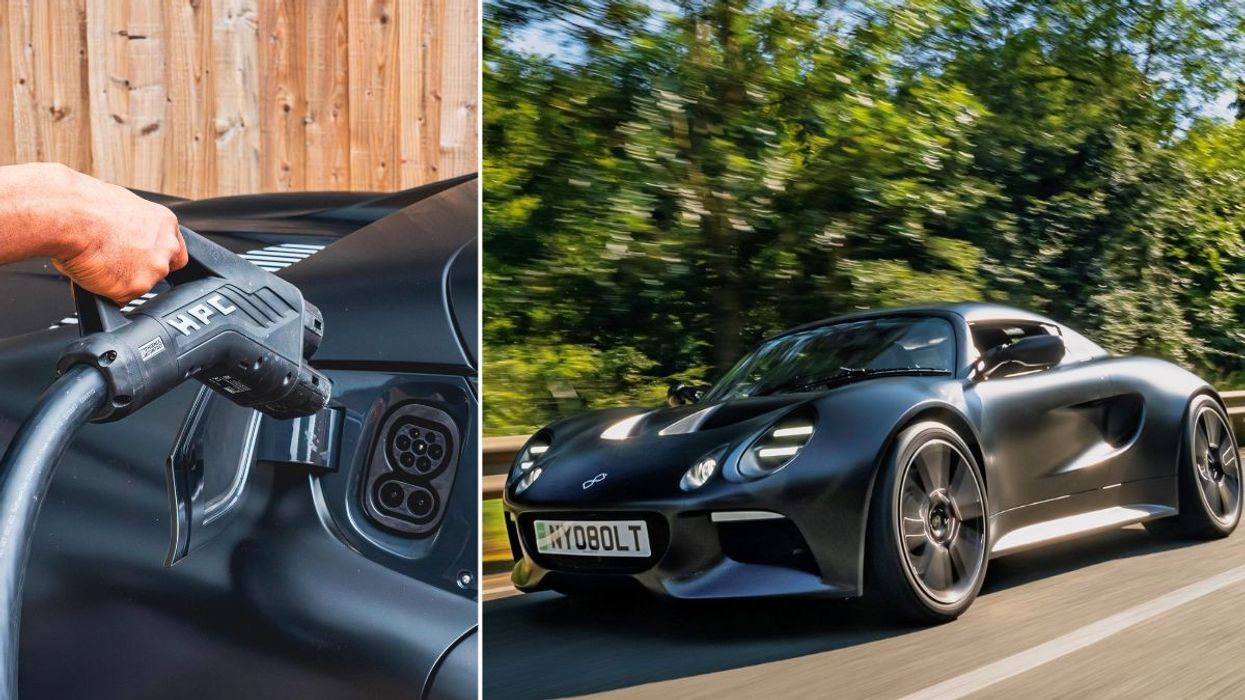 An EV charger and the Nyobolt EV prototype