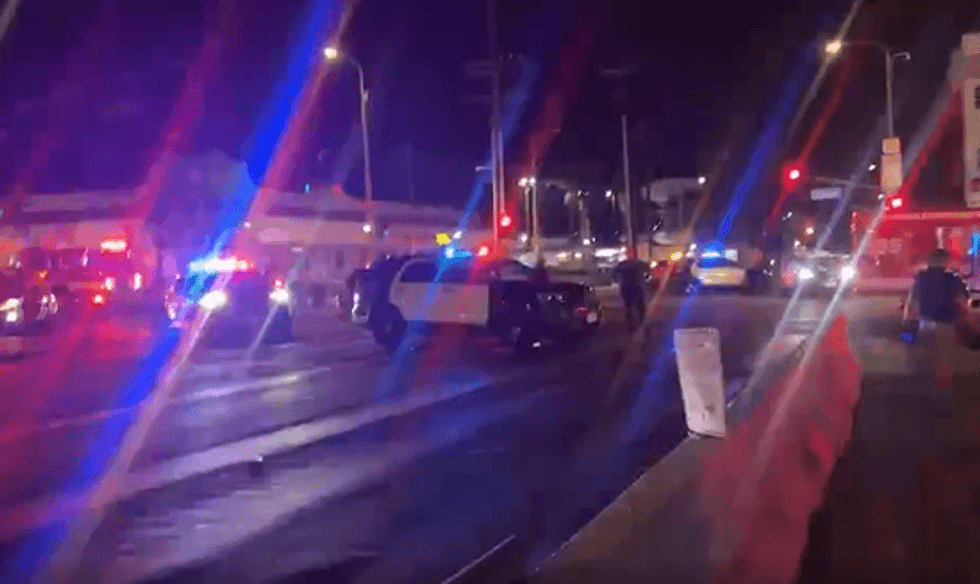 An eyewitness said two people have been shot