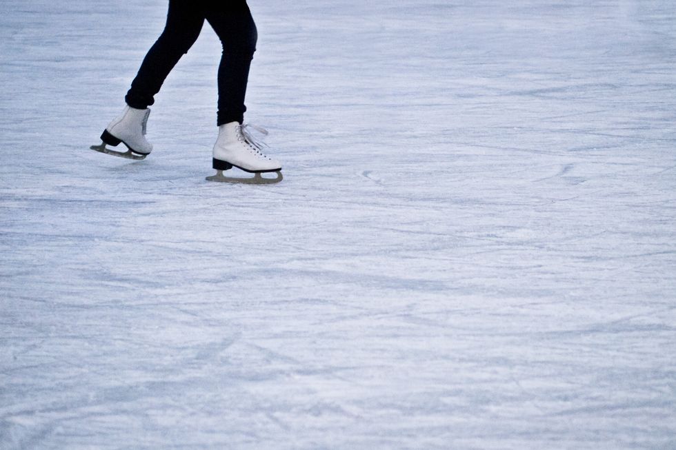 An ice skater