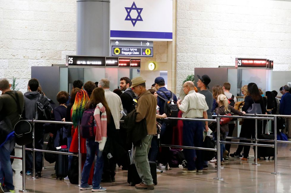 An image from an Israeli airport