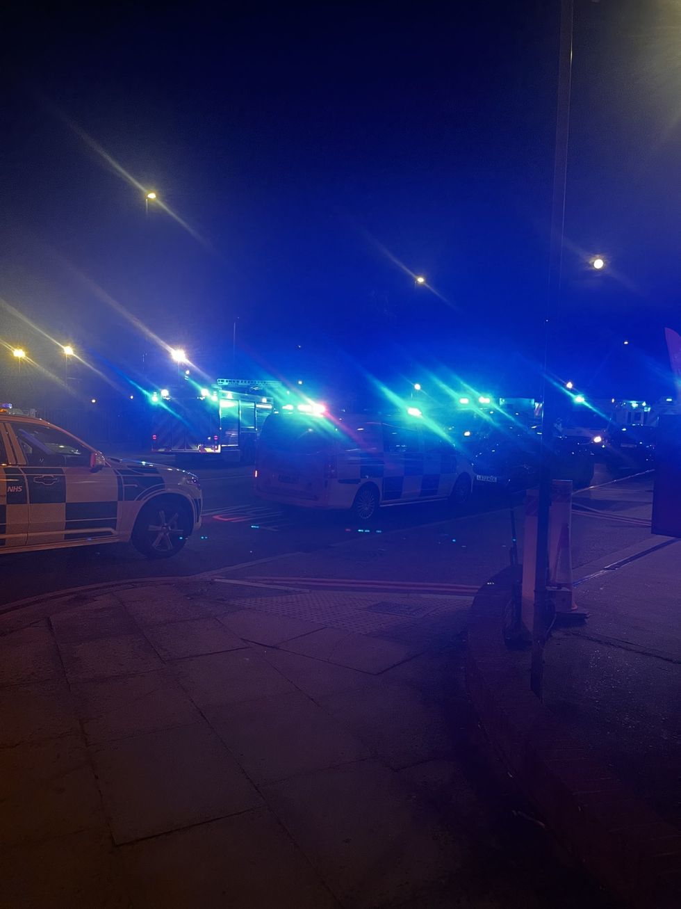 An image from Eltham's crash yesterday