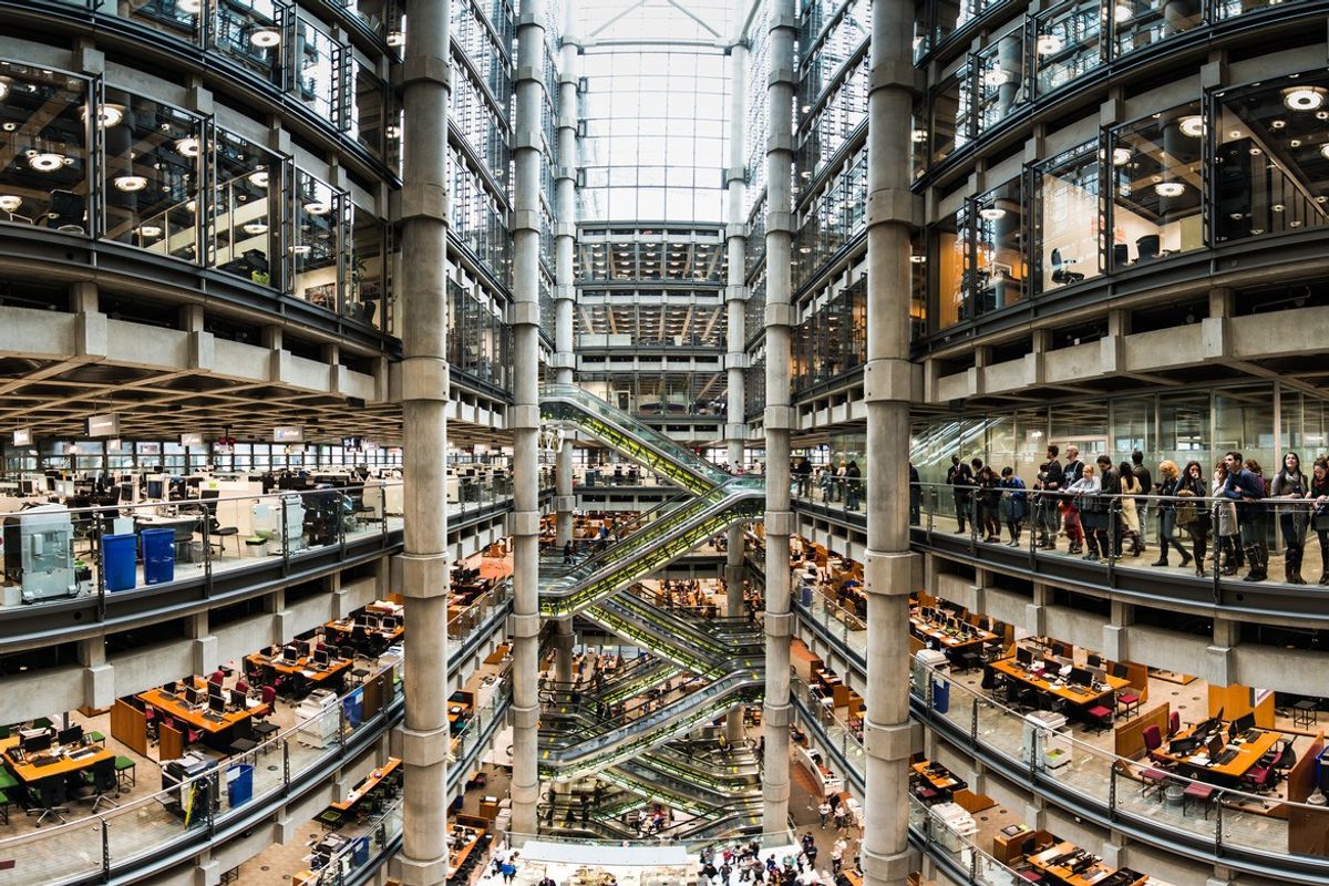 An image from inside Lloyd's of London