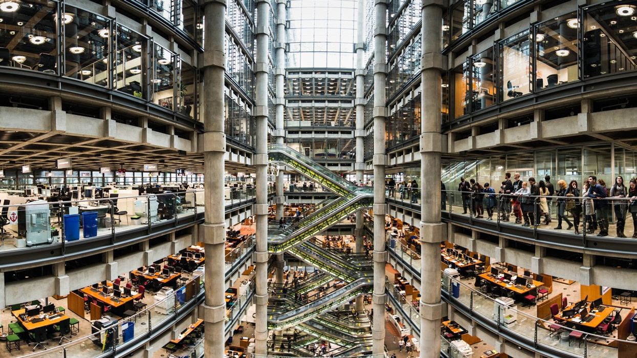 An image from inside Lloyd's of London