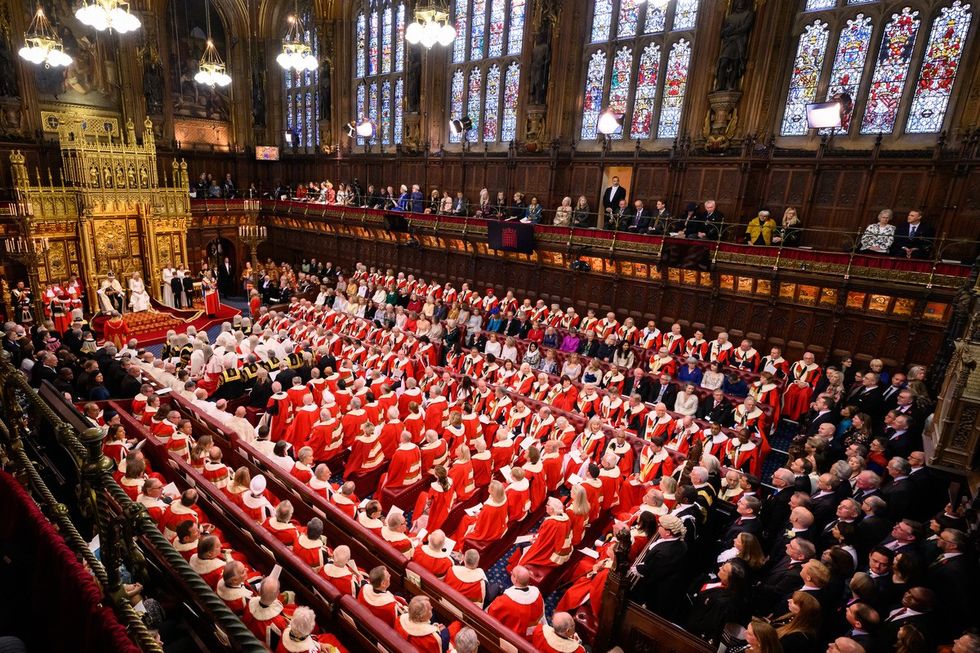 An image from inside the House of Lords