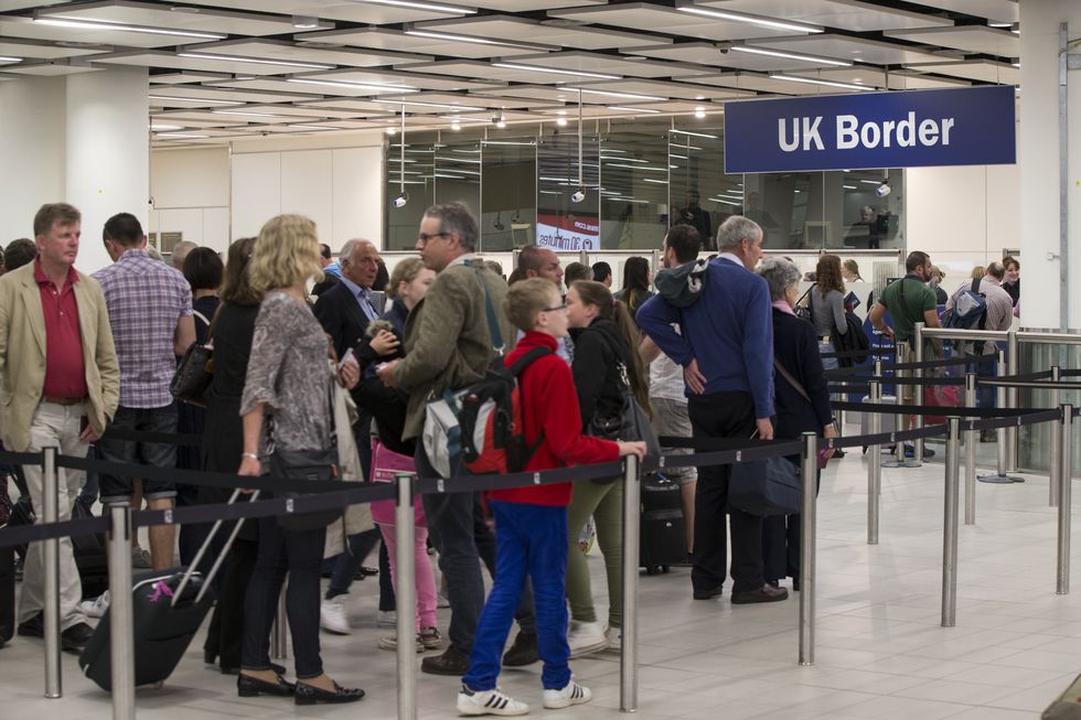 An image from UK Border control at Gatwick