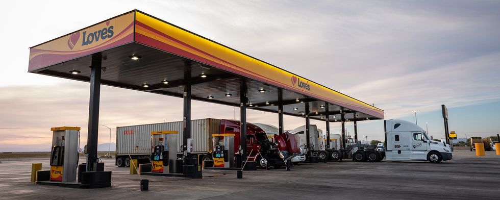 An image of a Love's Travel Stop gas station