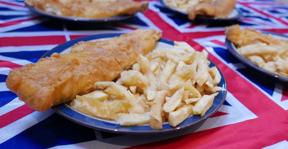 An image of a portion of fish and chips on Fish n Chickn's website