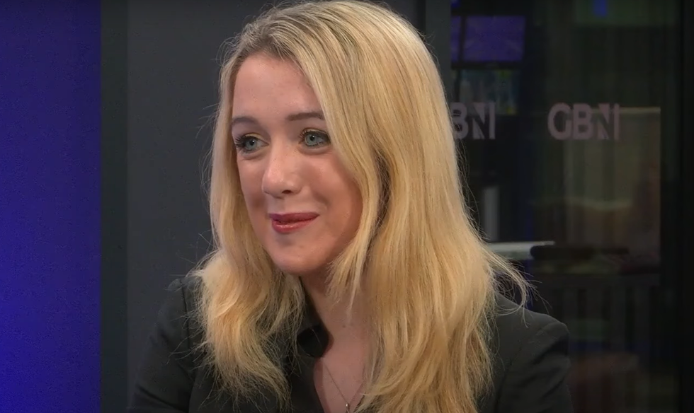 An image of Anna McGovern appearing previously on GB News