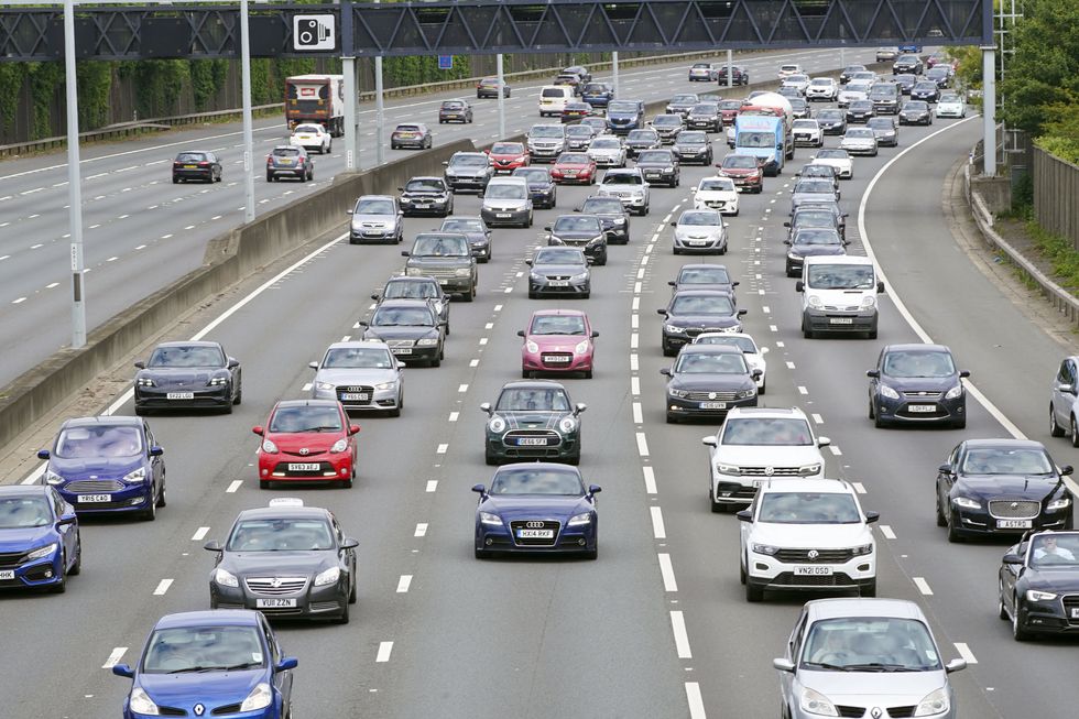 An image of cars travelling along the M25