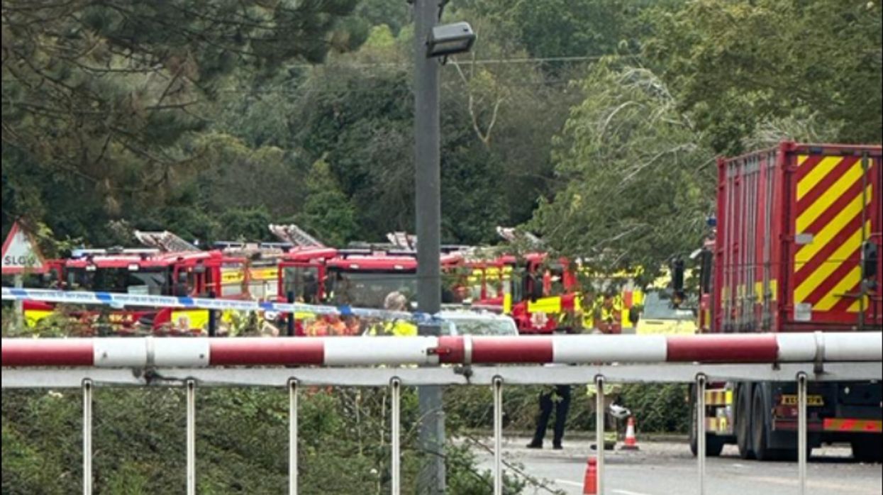 An image of firefighters at RAF Wethersfield