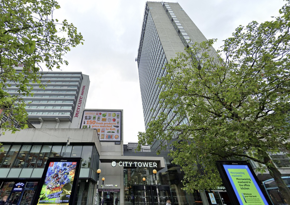 An image of Manchester's City Tower